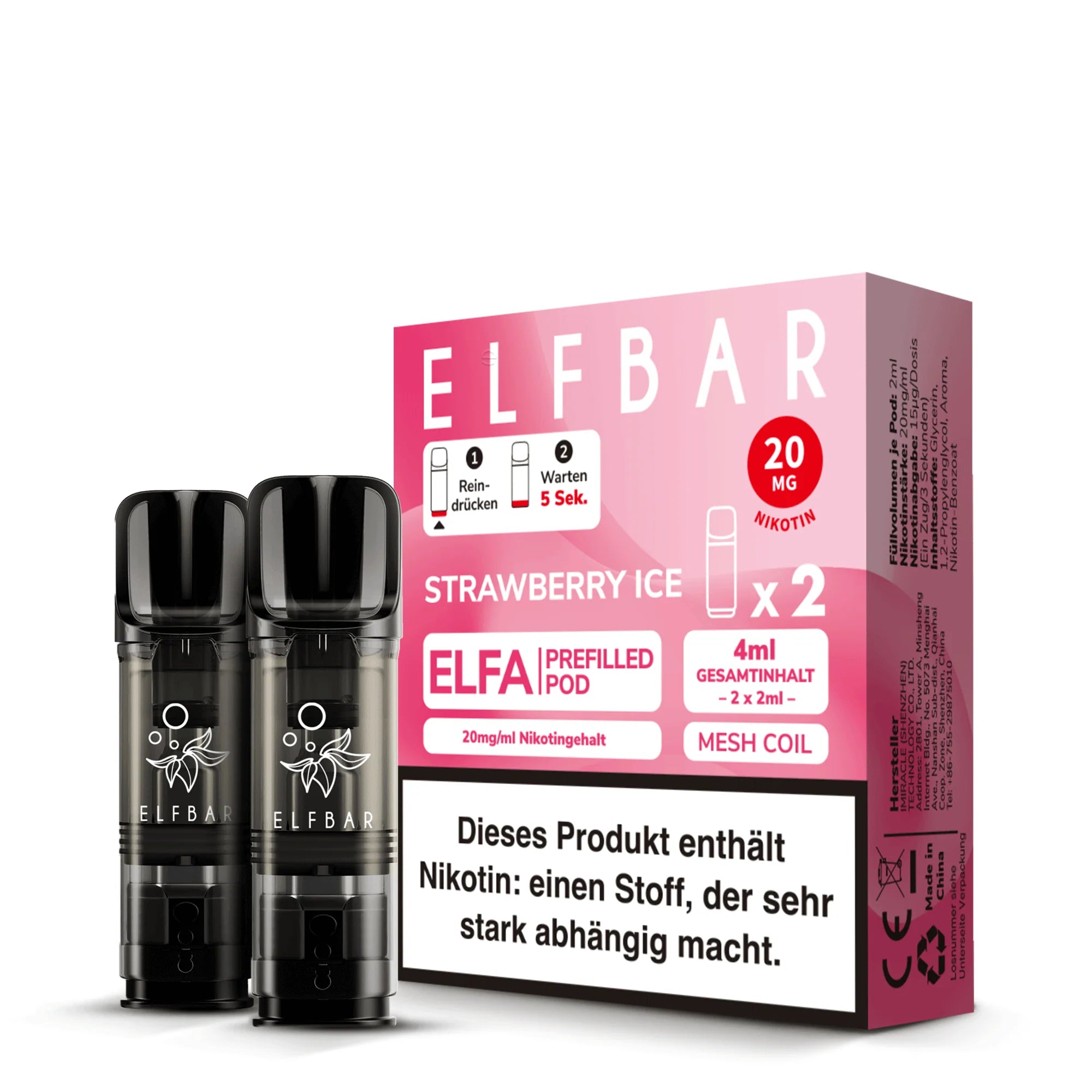 ELFBAR ELFA Pods 2Stk - Strawberry Ice