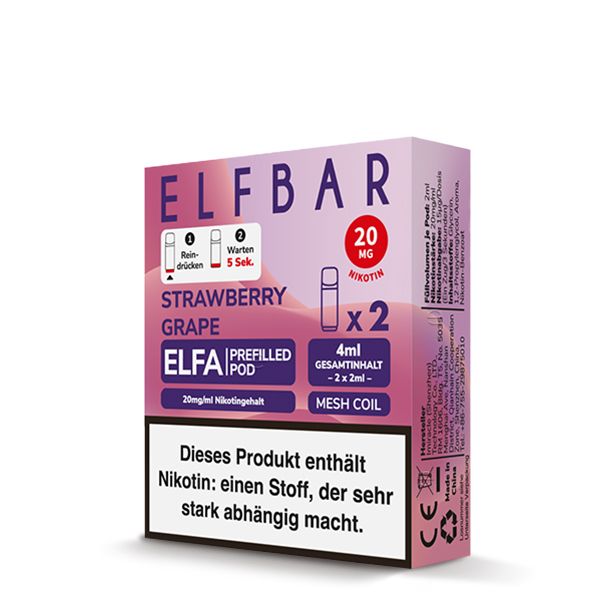 ELFBAR ELFA Pods 2Stk - Strawberry Grape