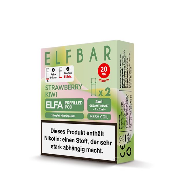 ELFBAR ELFA Pods 2Stk - Strawberry Kiwi