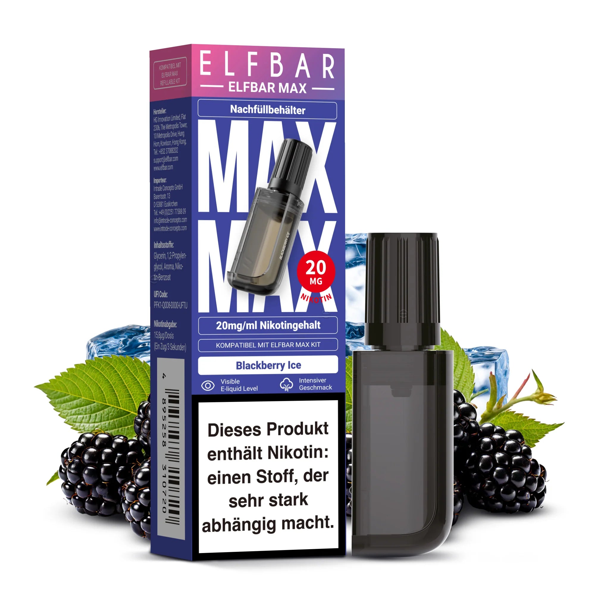 ELFBAR MAX Pod - Blackberry Ice