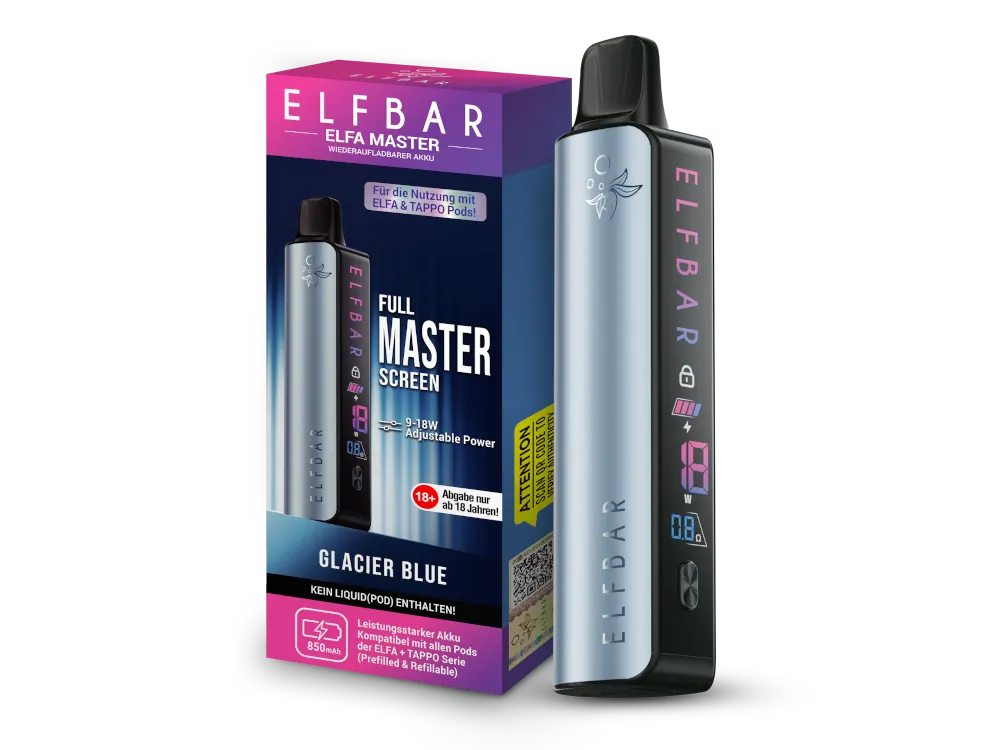 Elfbar Elfa Master Akkuträger in Glacier Blue
