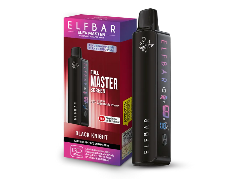 Elfbar Elfa Master Akkuträger in Black Knight