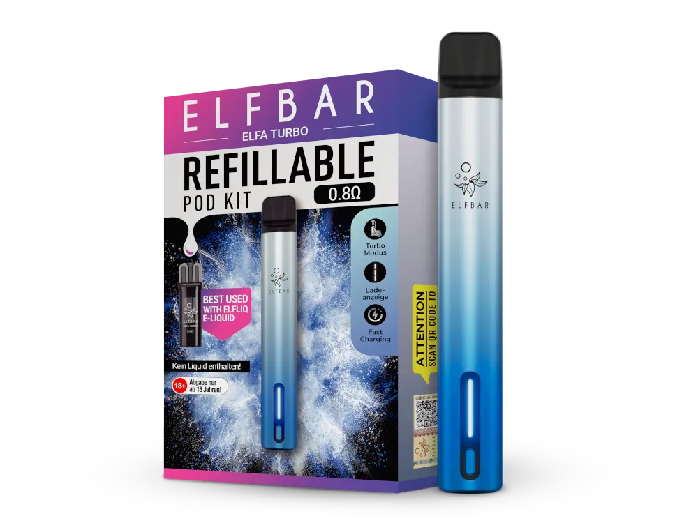 Elfbar Elfa Turbo Pod Kit in Aurora Cyan