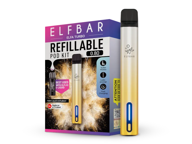 Elfbar Elfa Turbo Pod Kit in Aurora Gold