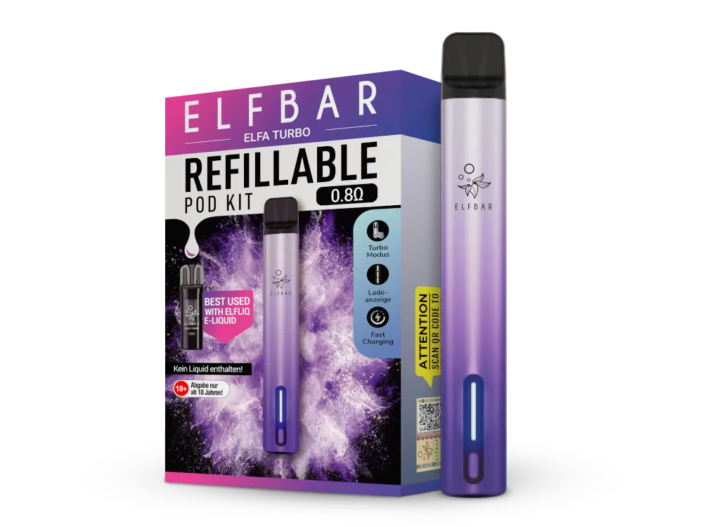 Elfbar Elfa Turbo Pod Kit in Aurora Purple