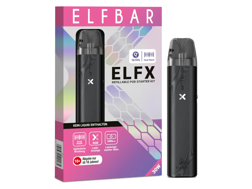 Elfbar ELFX Pod Kit in Schwarz
