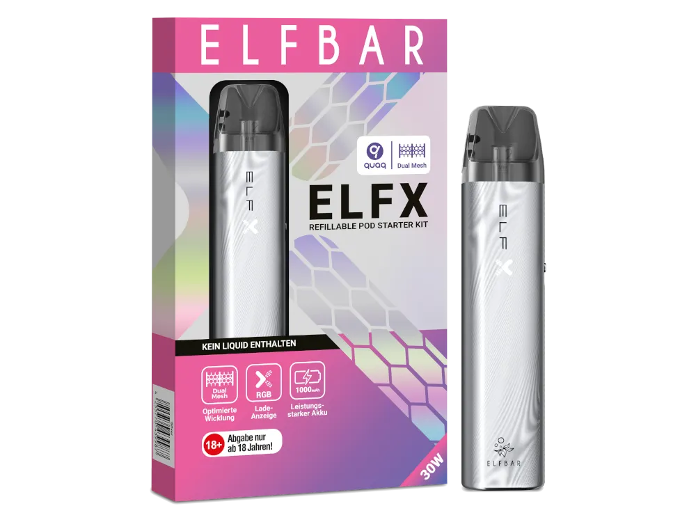 Elfbar ELFX Pod Kit in Silber