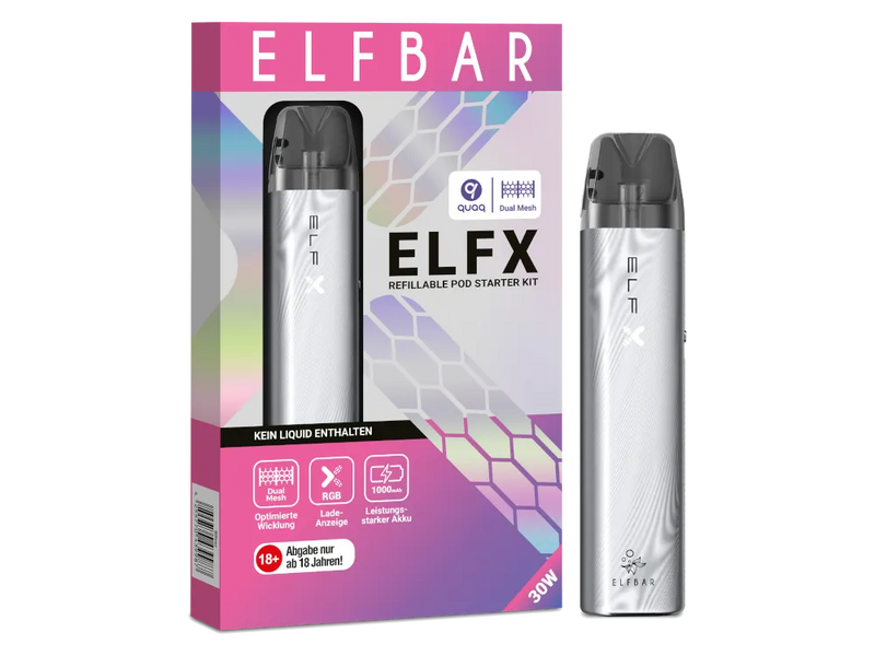 Elfbar ELFX Pod Kit in Silber
