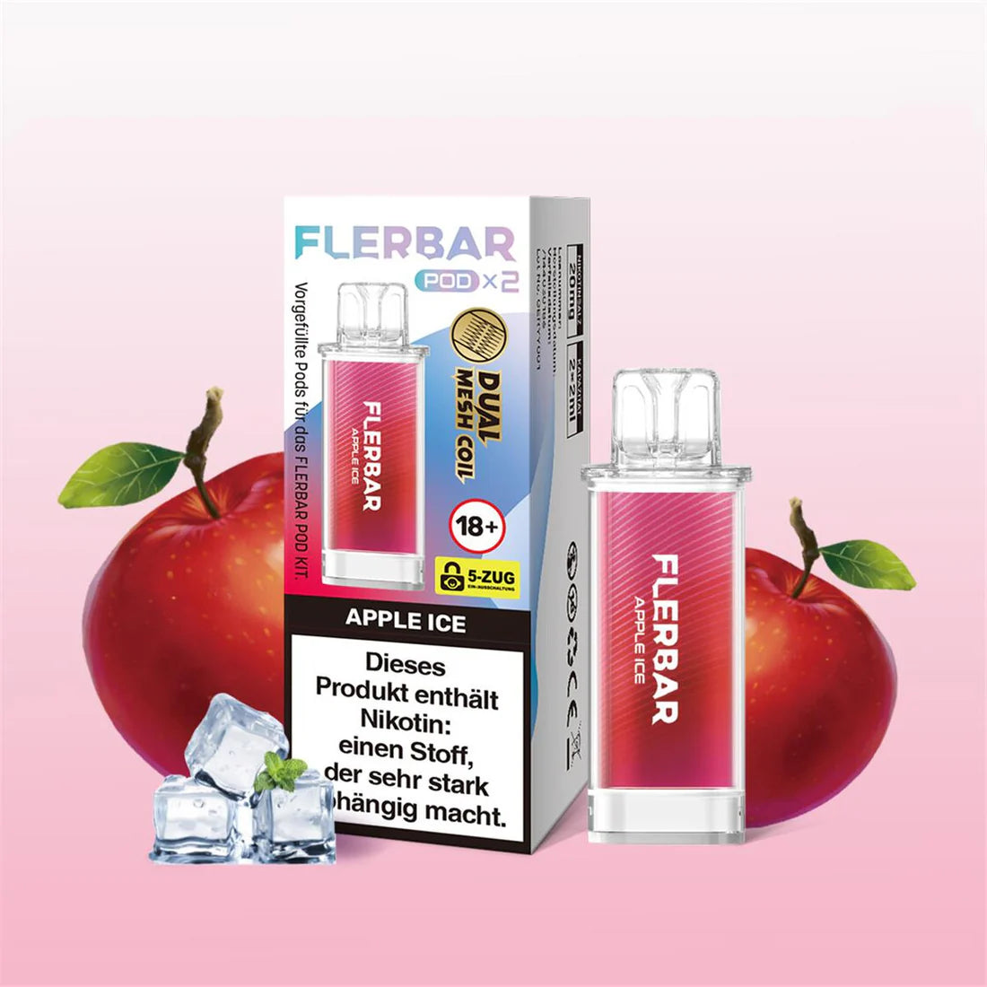Flerbar Pod 2Stk - Apple Ice