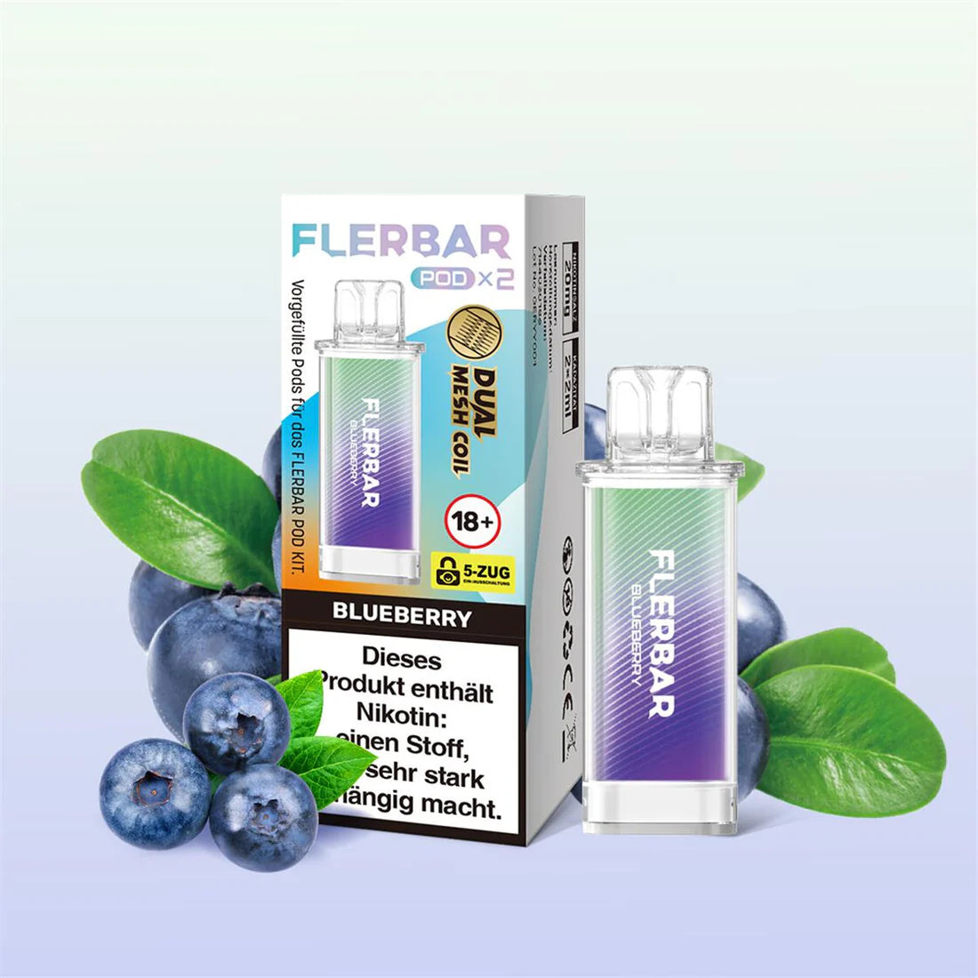 Flerbar Pod 2Stk - Blueberry
