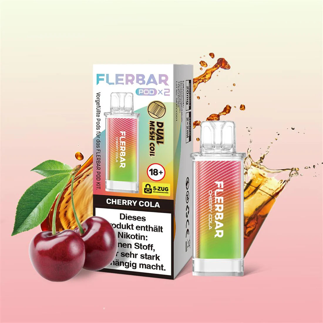 Flerbar Pod 2Stk - Cherry Cola