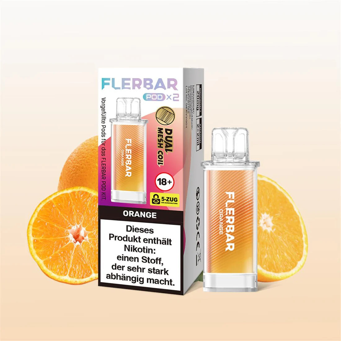 Flerbar Pod 2Stk - Orange
