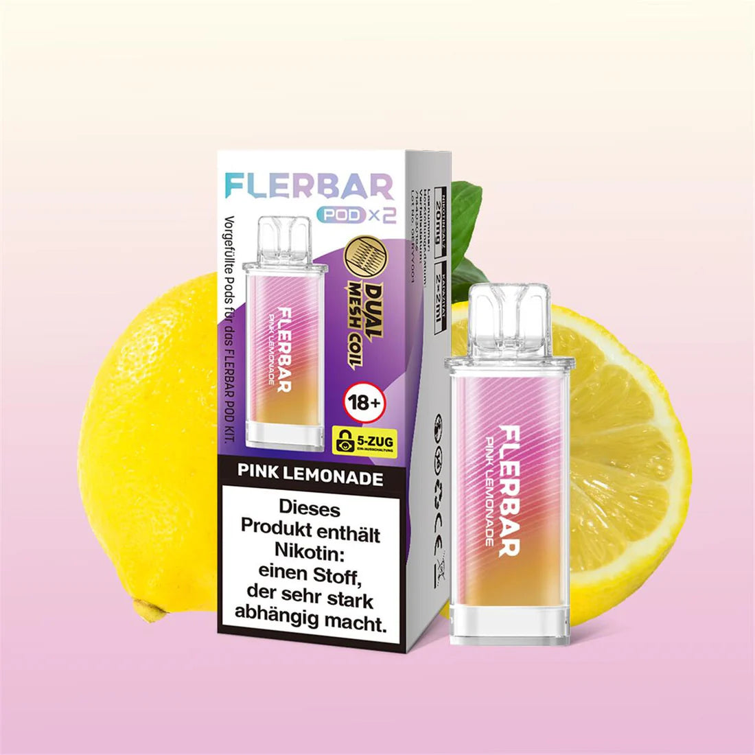 Flerbar Pod 2Stk - Pink Lemonade