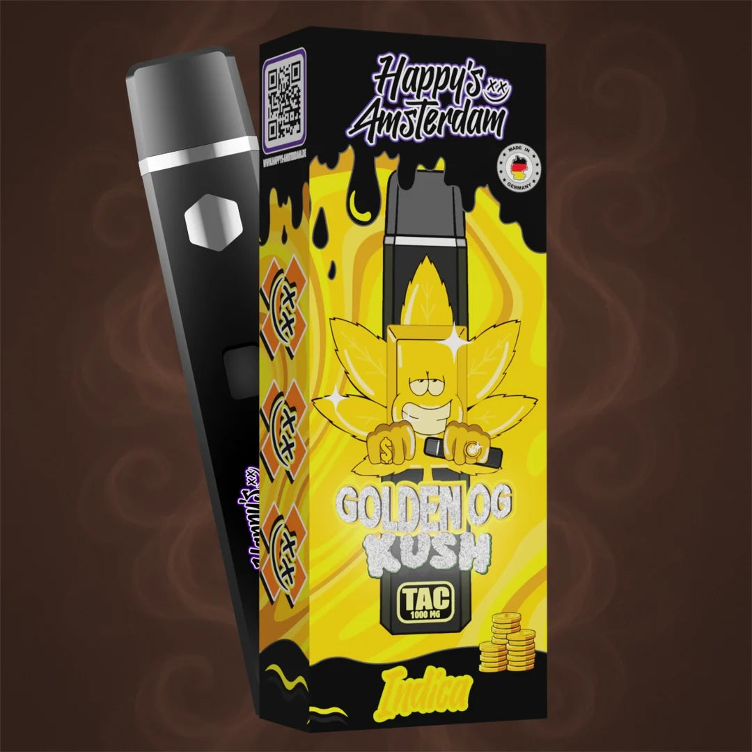 Golden OG Kush 1000mg TAC Einweg Vape legaler HHC Ersatz Deutschland
