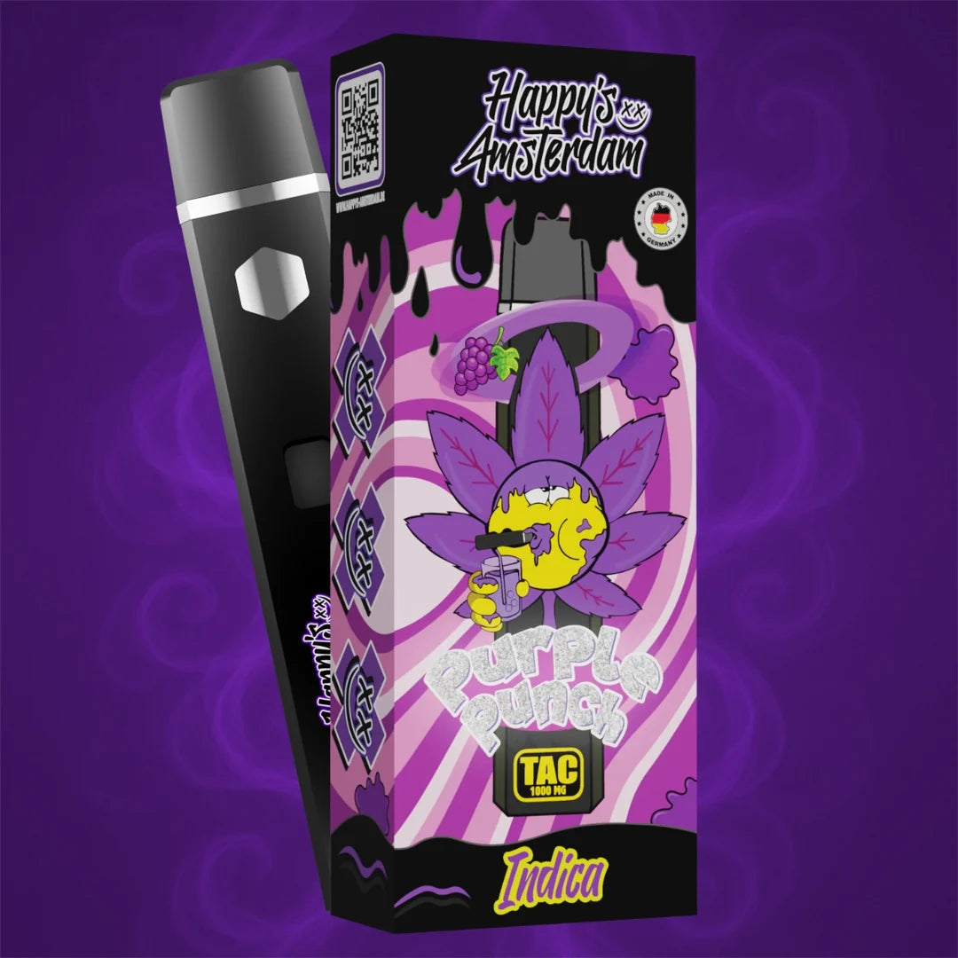 Happys Amsterdam Purple Punch | Beerige Indica TAC Vape The House of Smoke Happys Amsterdam Purple Punch | Beerige Indica TAC Vape The House of Smoke