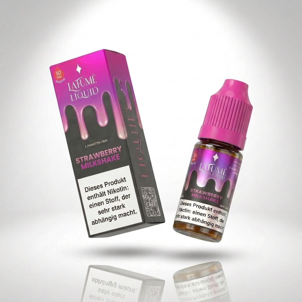 Lafume Liquid Strawberry Milkshake 10 mg – Nikotinsalz E-Liquid kaufen bei The House Of Smoke