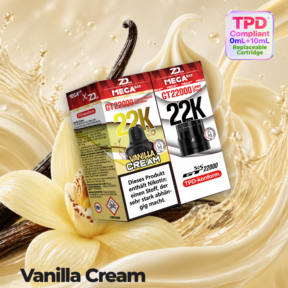 MEGABAR 22K Pod 7Days Vanilla Cream Wechselpod für GT22000
