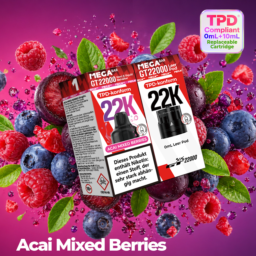 MEGABAR 22K Pod Acai Mixed Berries – Acai Beeren für GT22000