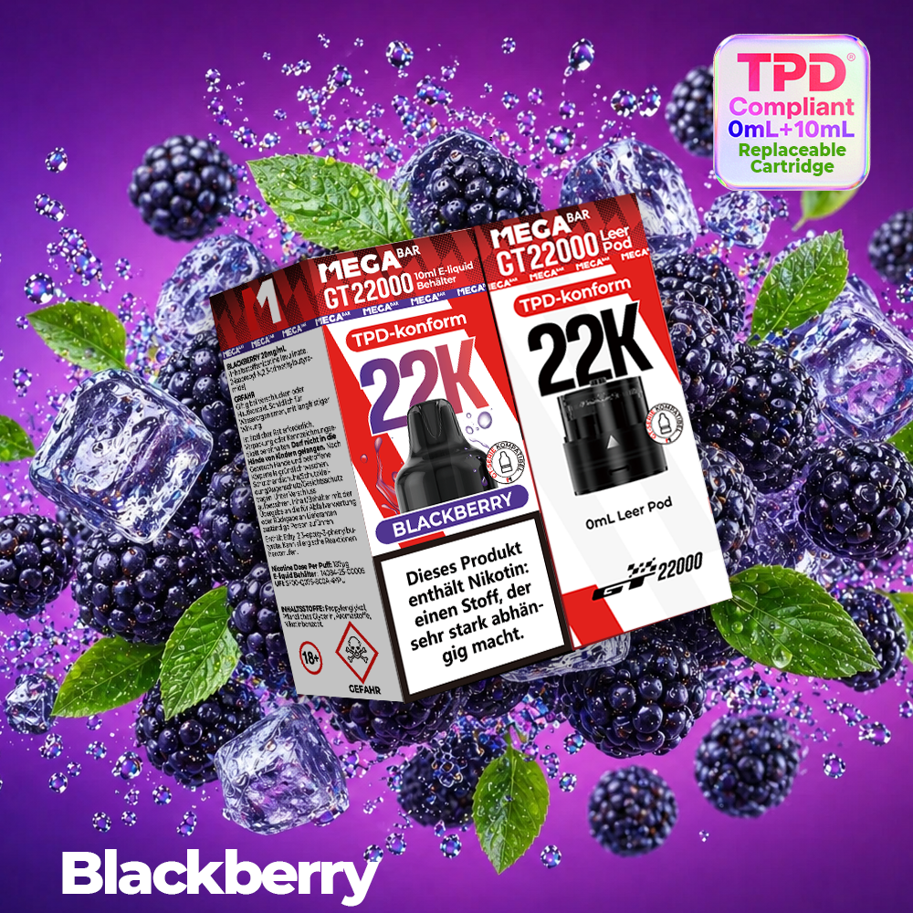 MEGABAR 22K Pod Blackberry – Brombeere Wechselpod für GT22000