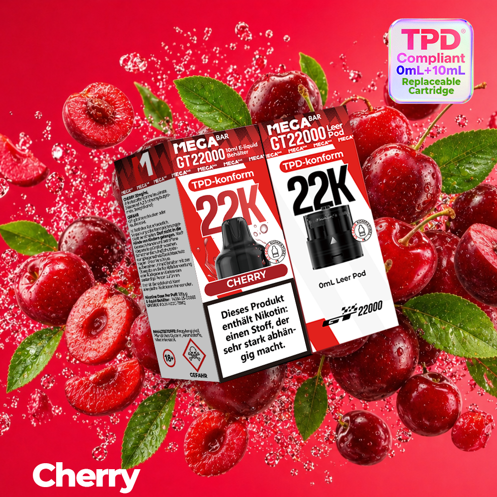 MEGABAR 22K Pod Cherry – Kirsche Wechselpod für GT22000