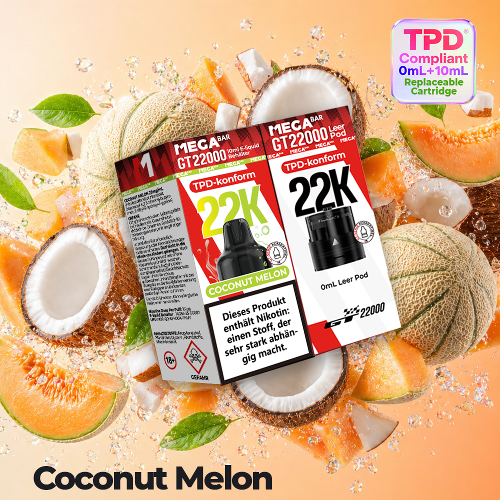 MEGABAR 22K Pod Coconut Melon – Kokosnuss Honigmelone für GT22000
