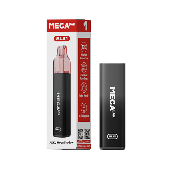 MEGABAR SLIM 12K Akkuträger in Moon Shadow, 600 mAh