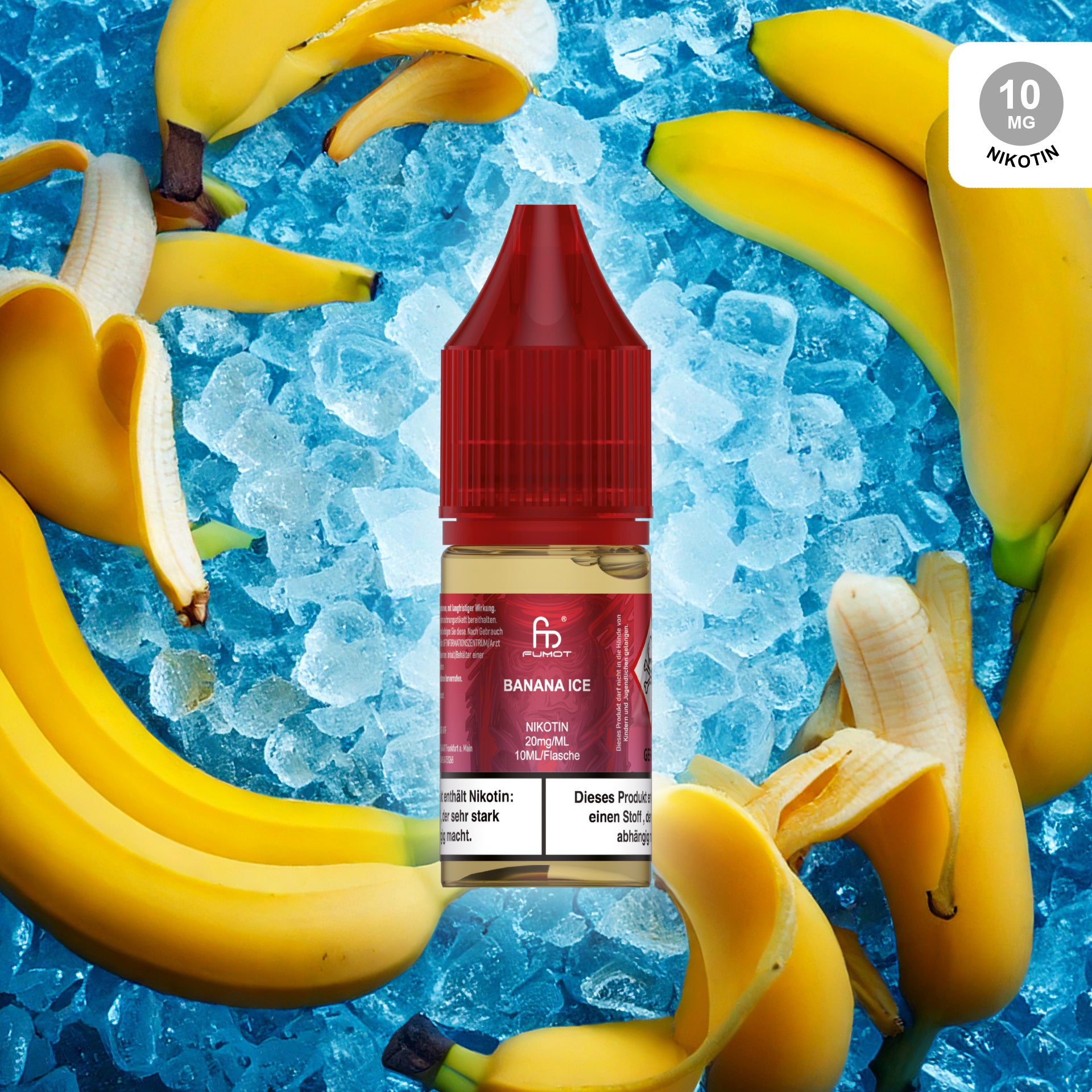 RandM Tornado Liquid Banana Ice 10 mg – Nikotinsalz E-Liquid kaufen bei The House Of Smoke
