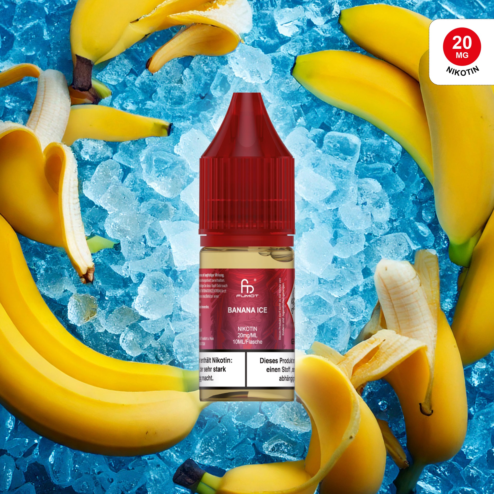 RandM Tornado Liquid Banana Ice 20 mg – Nikotinsalz E-Liquid kaufen bei The House Of Smoke