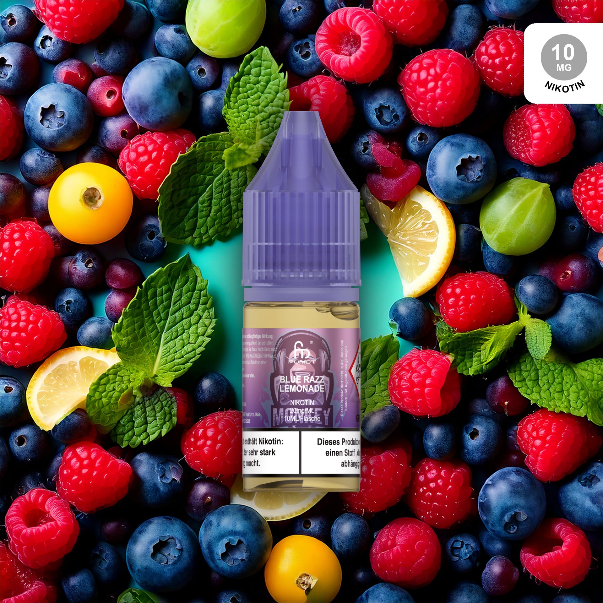 RandM Tornado Liquid Blue Razz Lemonade 10 mg – Nikotinsalz E-Liquid kaufen bei The House Of Smoke
