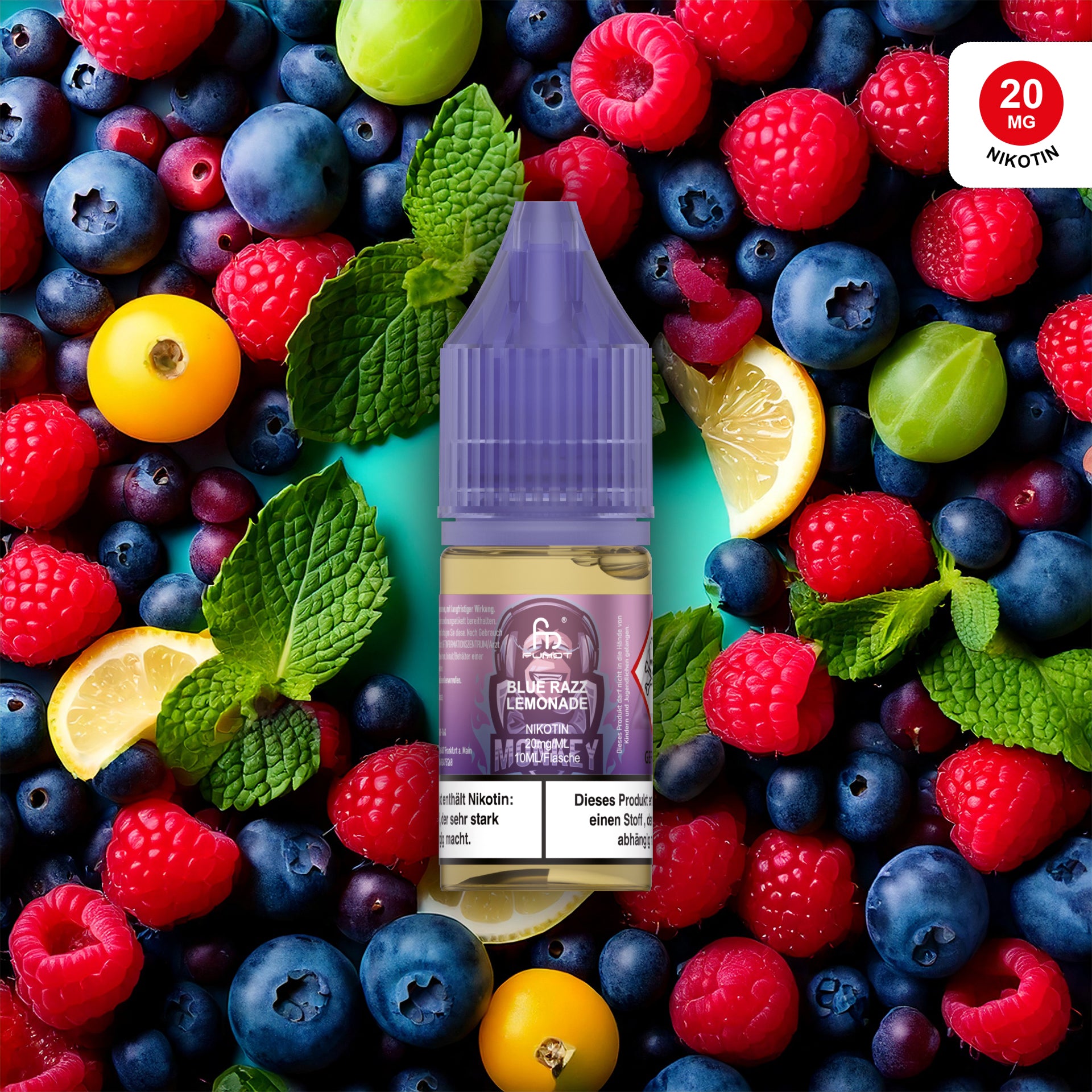 RandM Tornado Liquid Blue Razz Lemonade 20 mg – Nikotinsalz E-Liquid kaufen bei The House Of Smoke