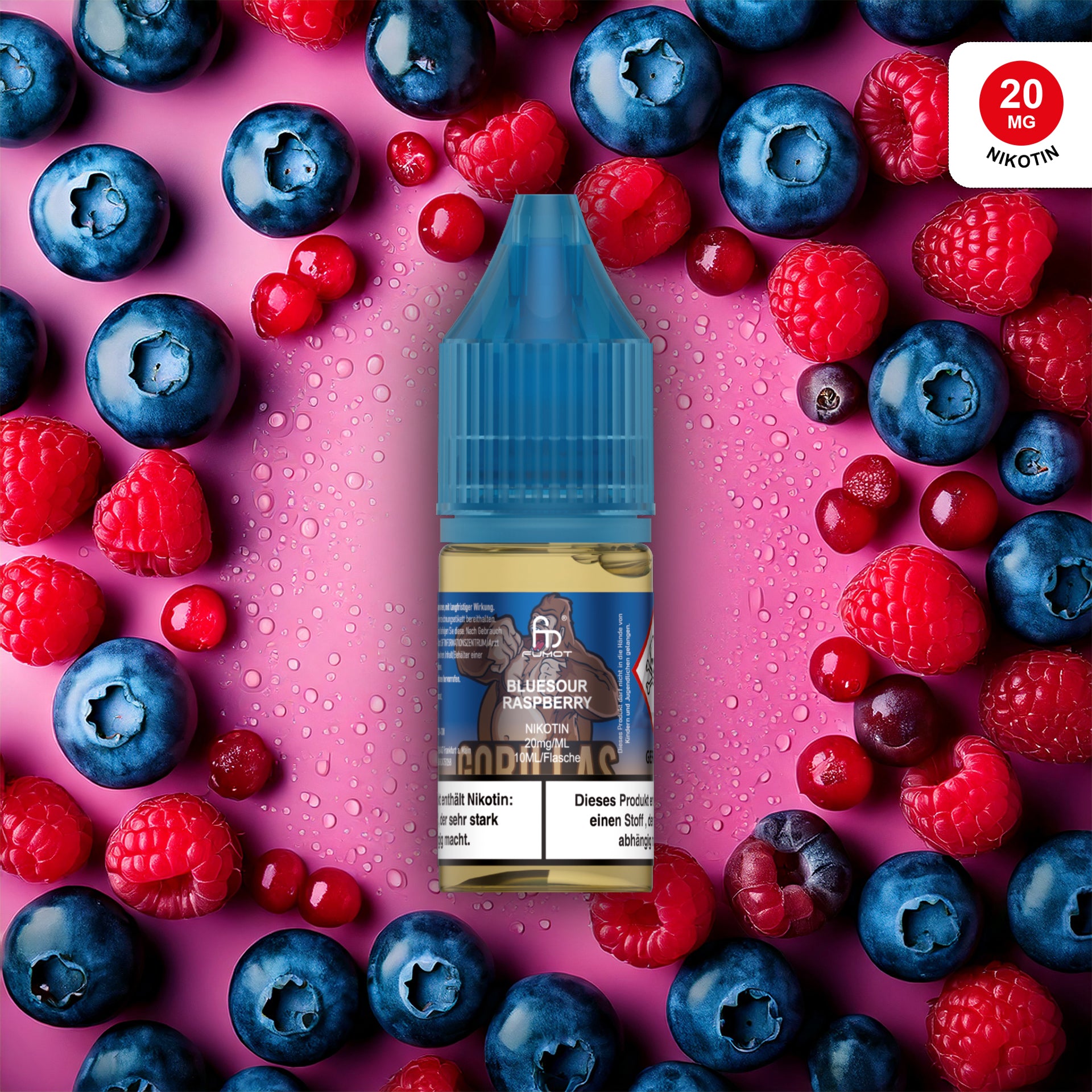 RandM Tornado Liquid Blue Sour Raspberry 20 mg – Nikotinsalz E-Liquid kaufen bei The House Of Smoke