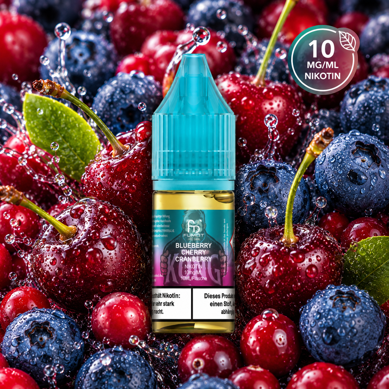 RandM Tornado Liquid Blueberry Cherry Cranberry 10 mg – Nikotinsalz E-Liquid kaufen bei The House Of Smoke