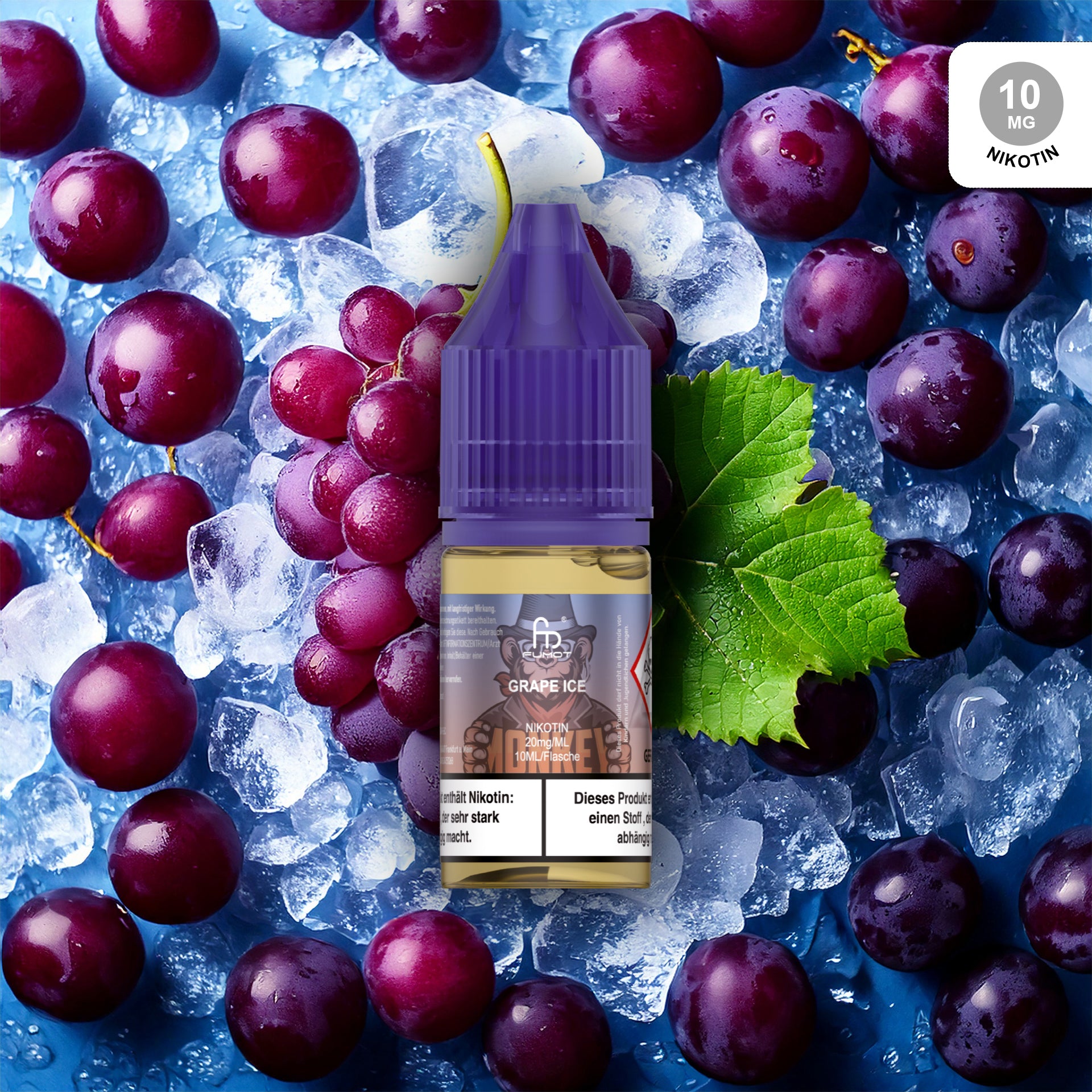 RandM Tornado Liquid Grape Ice 10 mg – Nikotinsalz E-Liquid kaufen bei The House Of Smoke