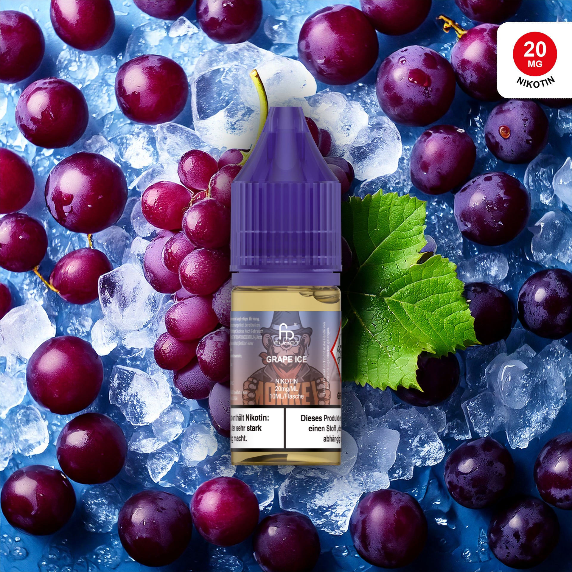 RandM Tornado Liquid Grape Ice 20 mg – Nikotinsalz E-Liquid kaufen bei The House Of Smoke