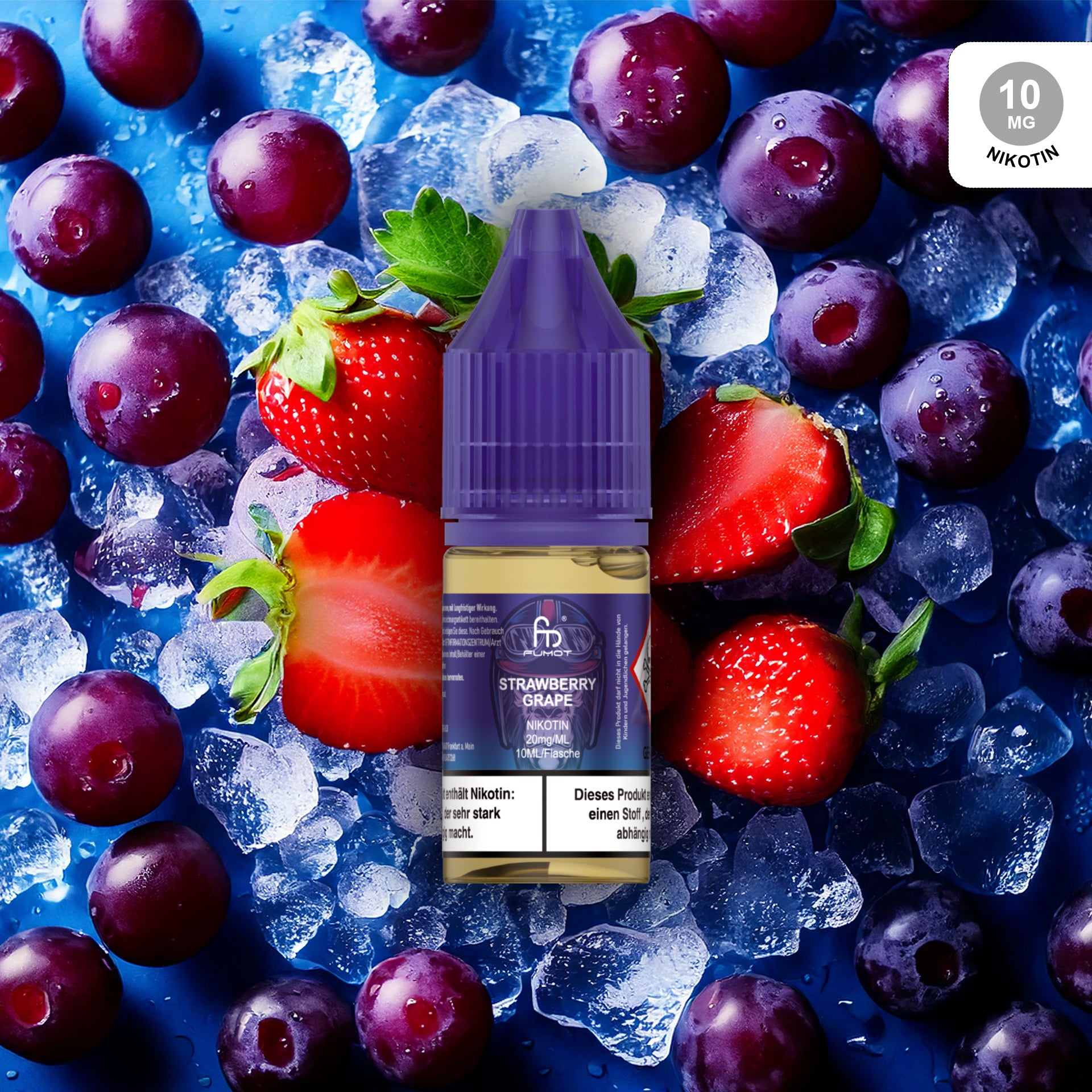 RandM Tornado Liquid Strawberry Grape 10 mg – Nikotinsalz E-Liquid kaufen bei The House Of Smoke