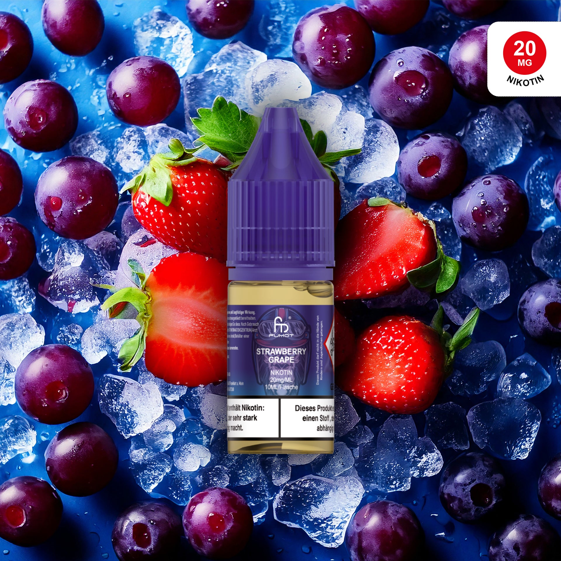 RandM Tornado Liquid Strawberry Grape 20 mg – Nikotinsalz E-Liquid kaufen bei The House Of Smoke