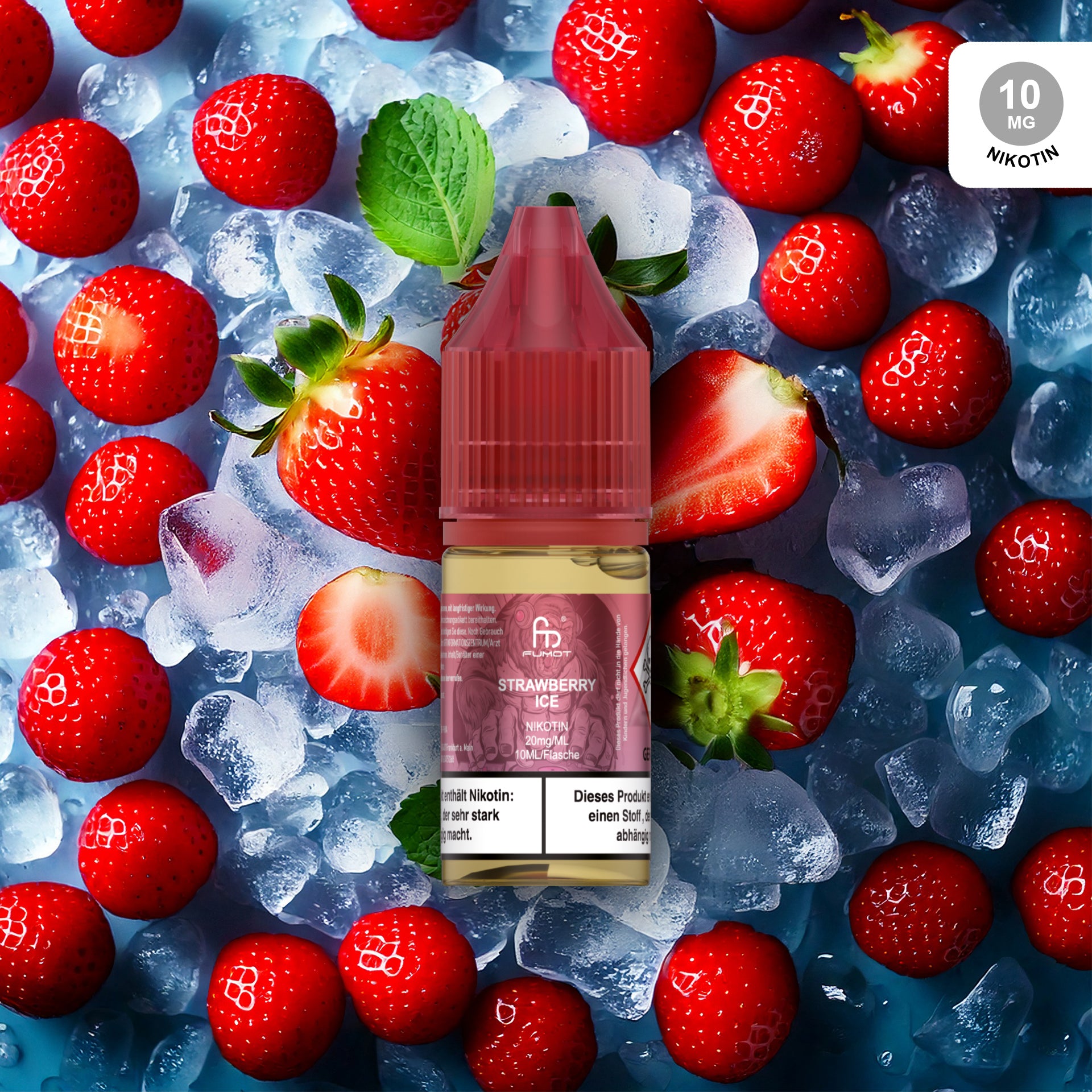 RandM Tornado Liquid Strawberry Ice 10 mg – Nikotinsalz E-Liquid kaufen bei The House Of Smoke