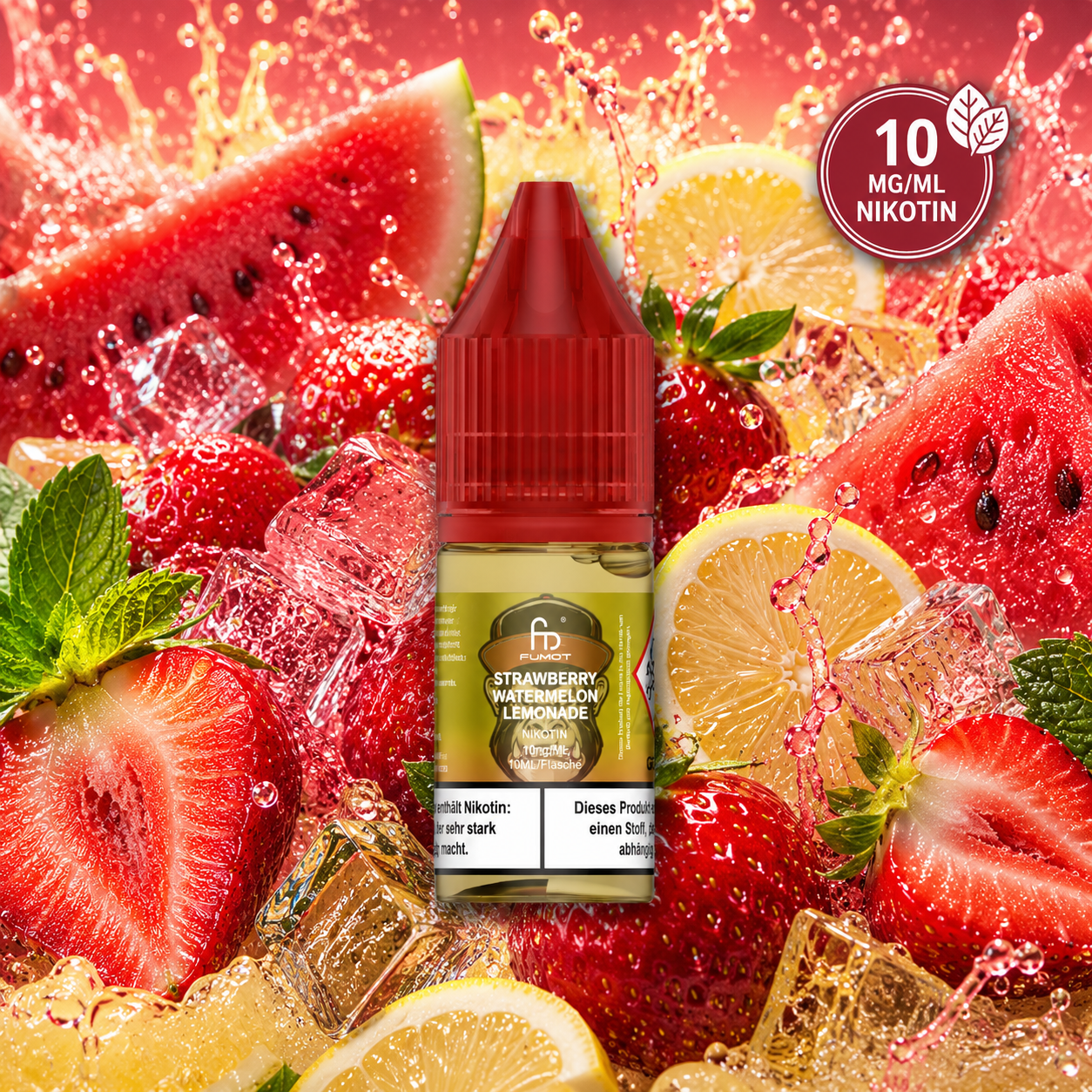 RandM Tornado Liquid Strawberry Watermelon Lemonade 10 mg – Nikotinsalz E-Liquid kaufen bei The House Of Smoke