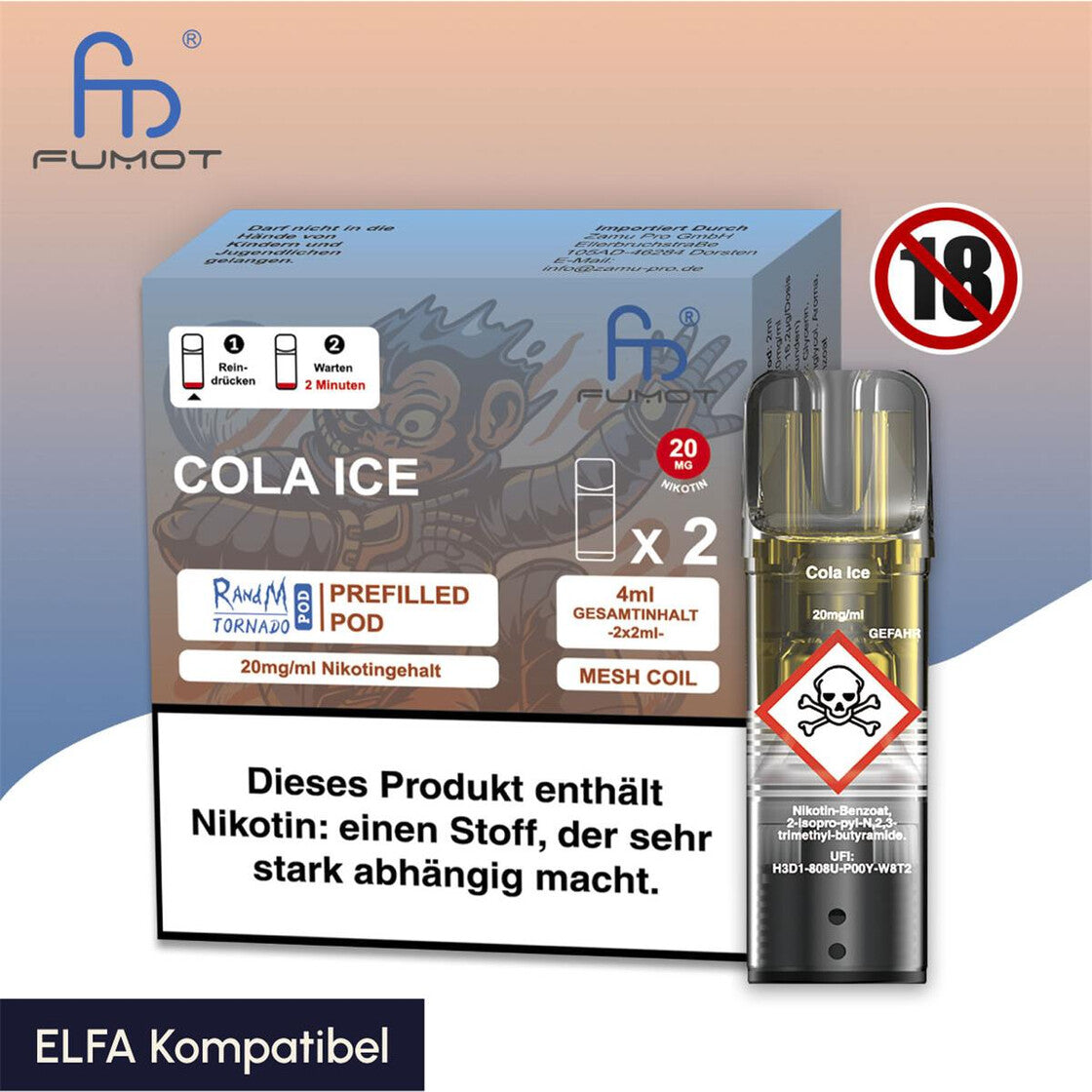 RandM Tornado Pods 2stk - Cola Ice
