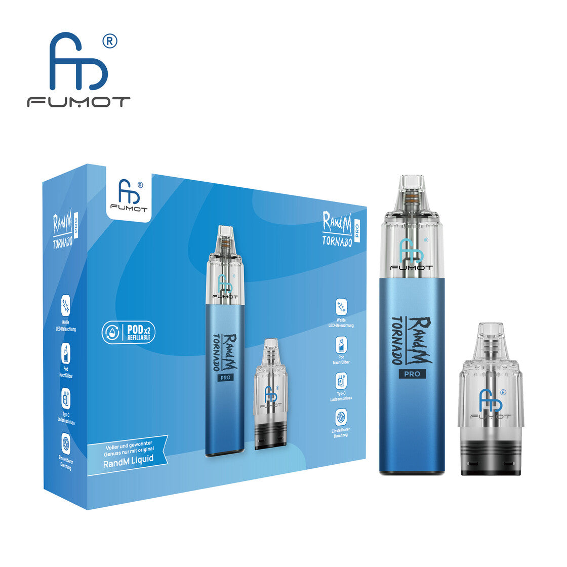 RandM Tornado Podkit - Blau