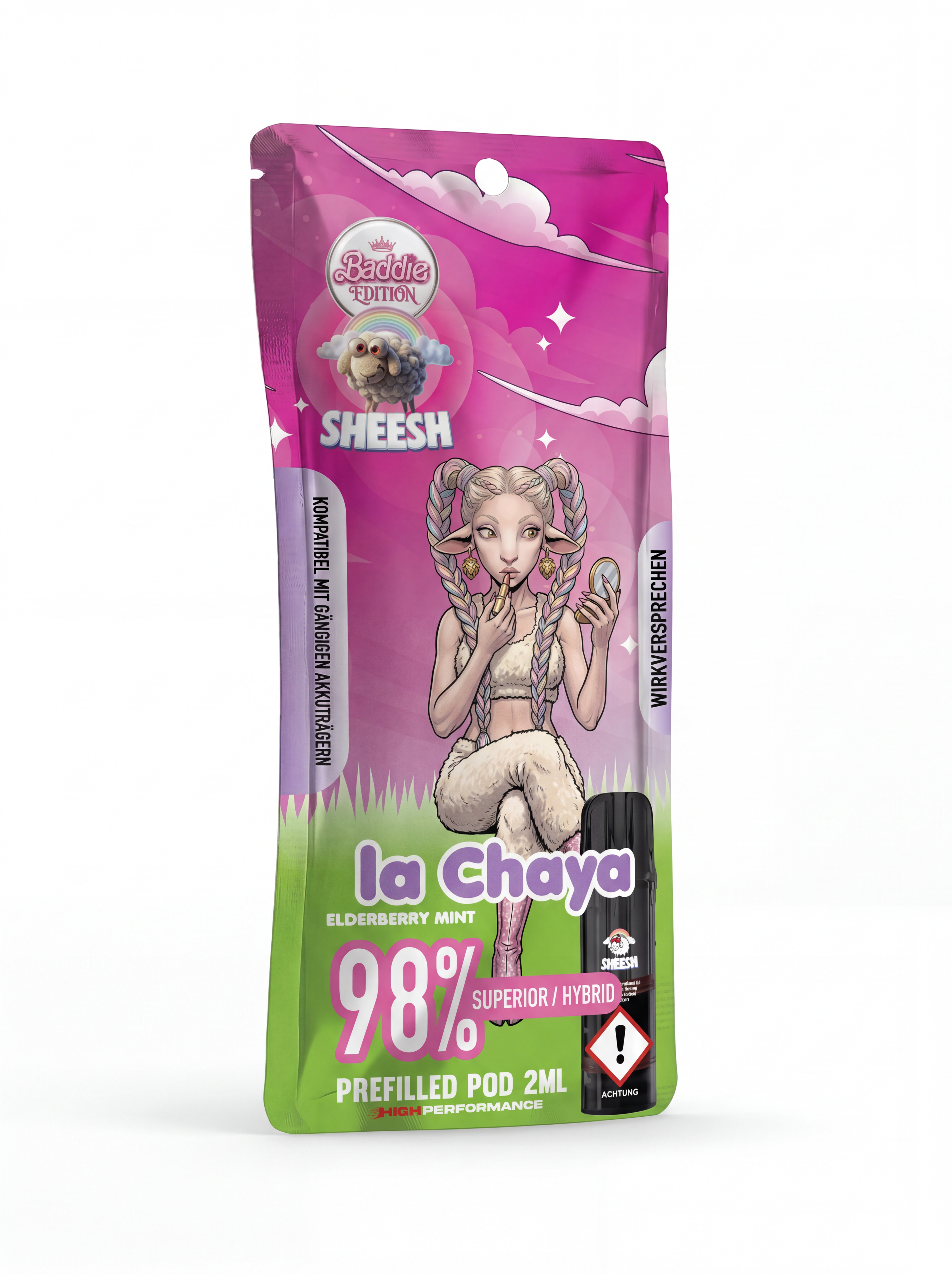 Sheesh H3 Superior Pod La Chaya – 98% H3 Blend, 2ml, Sativa-Profil, nikotinfrei