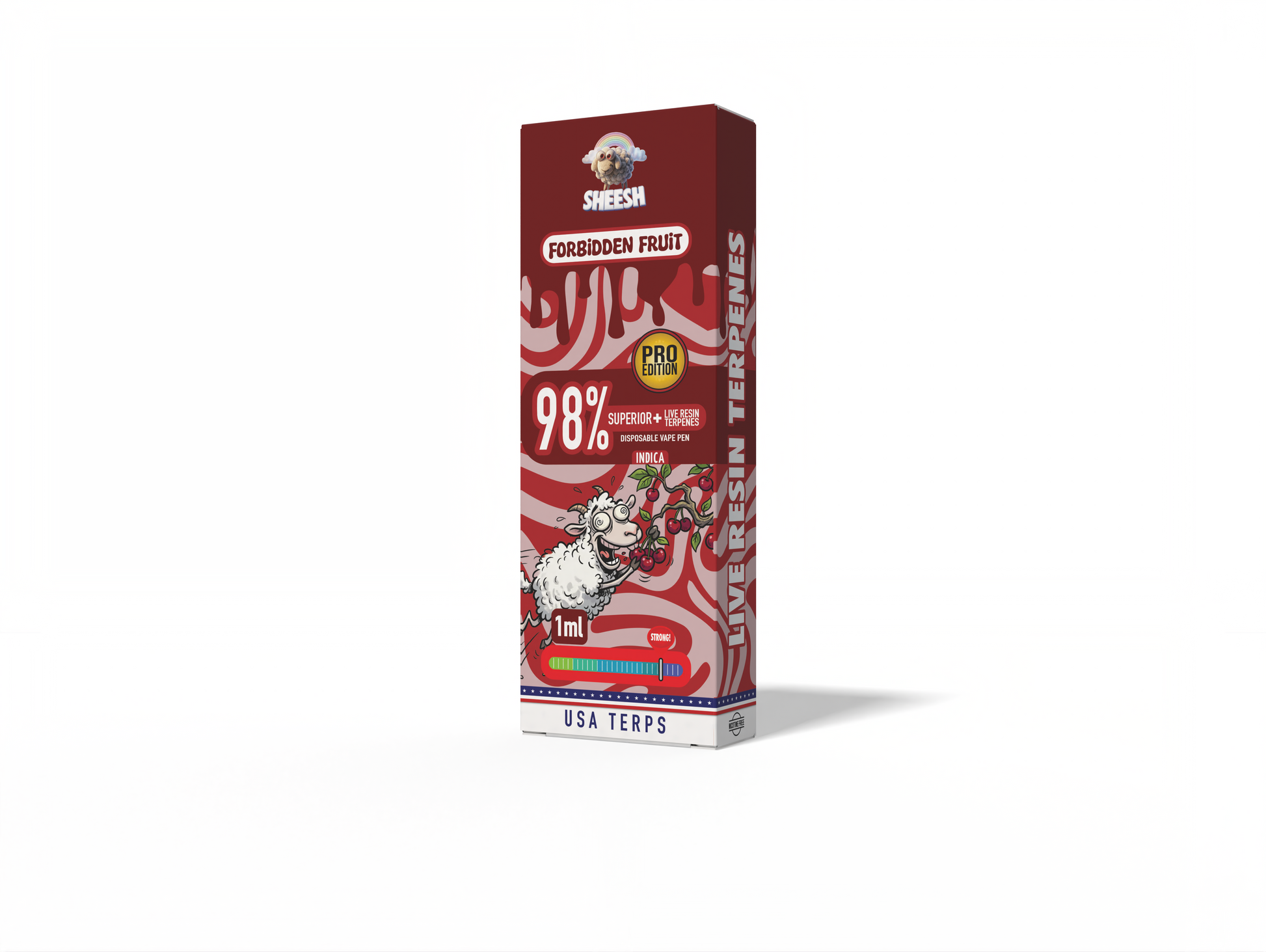 SHEESH Superior Pro Forbidden Fruit – Indica – 1ml Einweg Vape 98% Superior Blend