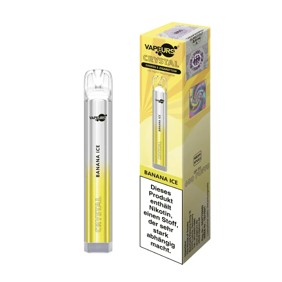 Vapeurs Crystal - Banane Ice