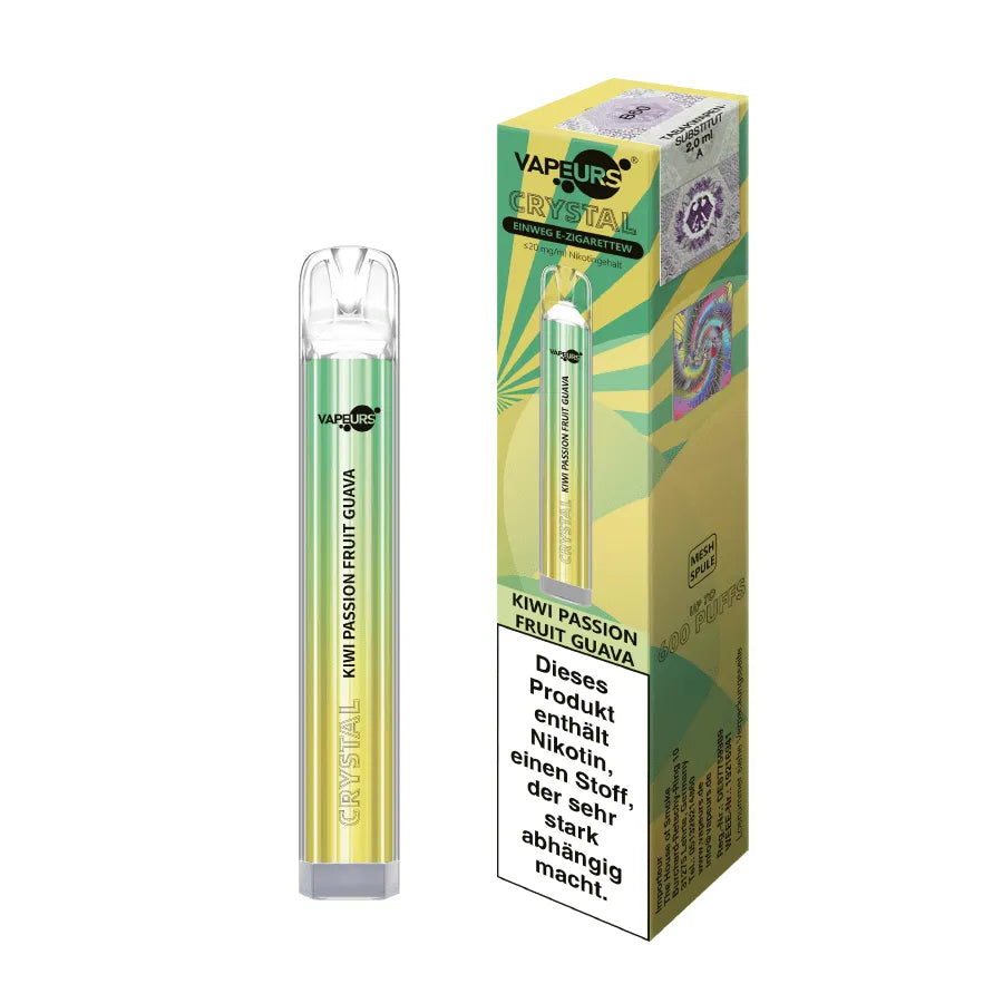 Vapeurs Crystal - Kiwi Passion Fruit Guava