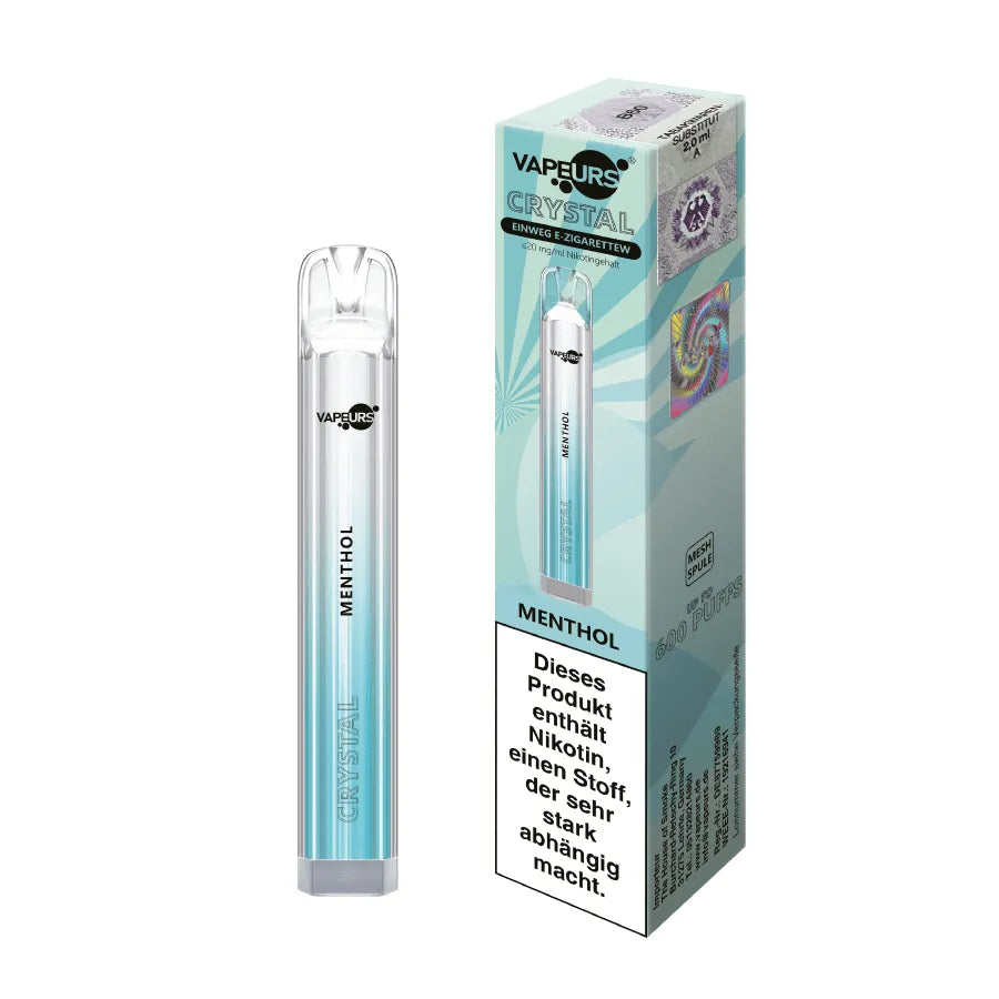 Vapeurs Crystal - Menthol